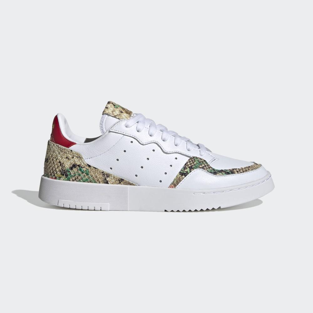 Originals Adidas Supercourt Dama Romania - Albi/Rosii Inchis/Aurii Metal FV3085